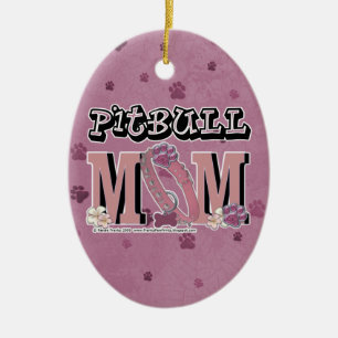 Pitbull MAMA Keramikornament