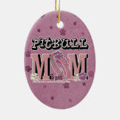 Pitbull MAMA Keramikornament (Hinten)