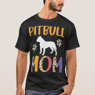 Pitbull Mama Leopard T-Shirt