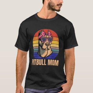Pitbull Mama Liebe Pitbulles Niedlich Pit Bull Dog T-Shirt