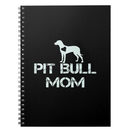Pitbull Mama Liebe Welpen so viel Notizblock (Vorderseite)