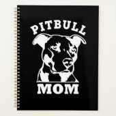 Pitbull Mama lustig Planer (Vorderseite)