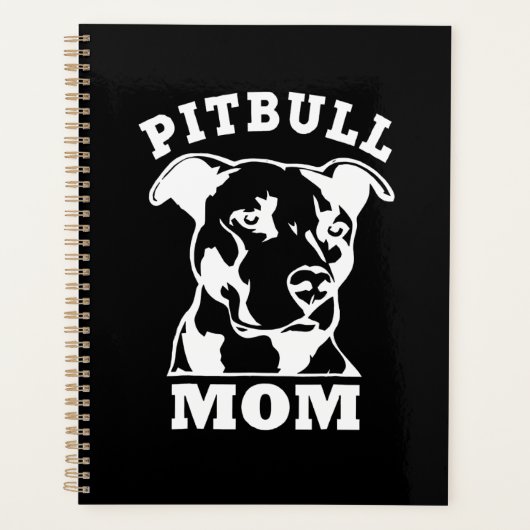 Pitbull Mama lustig Planer (Vorderseite)