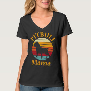 Pitbull Mama Pit Bull Mama Pittie Pitty Niedlich D T-Shirt