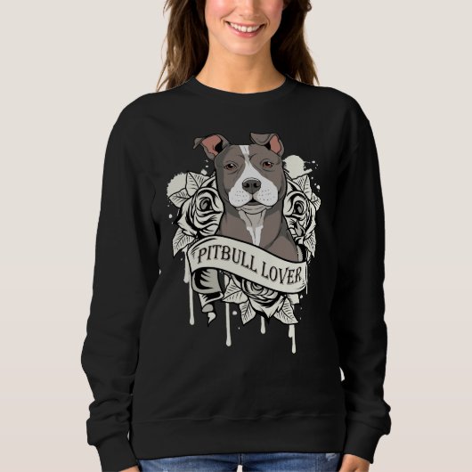Pitbull Mama Pitbull Dog Sweatshirt (Vorderseite)
