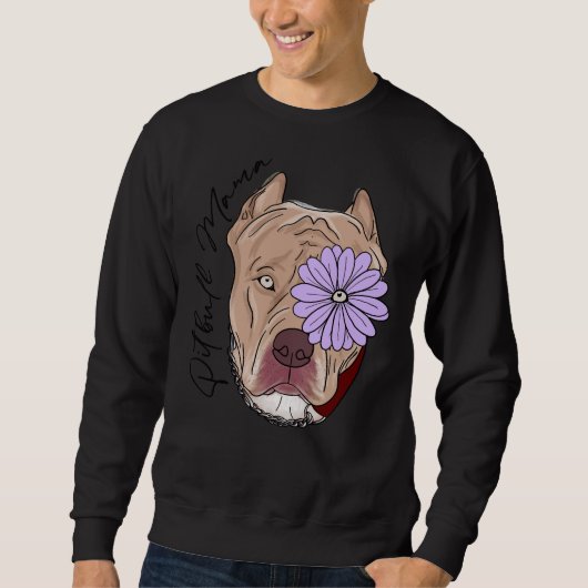 Pitbull Mama Sweatshirt (Vorderseite)