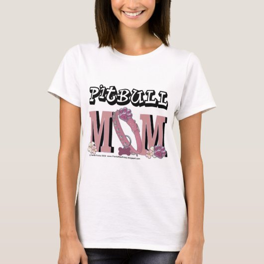 Pitbull MAMA T-Shirt (Vorderseite)