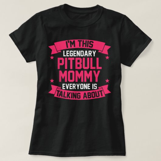 Pitbull Mama T - Shirt (Design vorne)