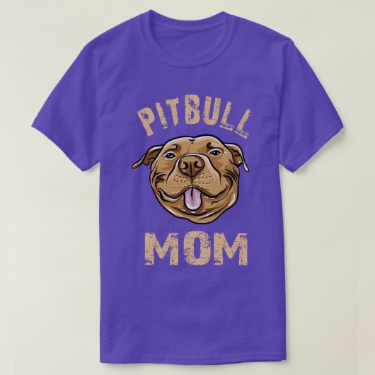 Pitbull-Mama T-Shirt (Design vorne)