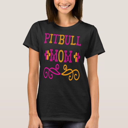 Pitbull-Mama unverzichtbar 87 T-Shirt (Vorderseite)