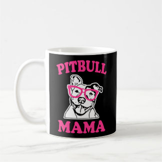 Pitbull Mama Women's Pit Bull Dog Mama Pink Hoodie Kaffeetasse