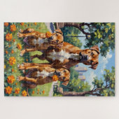 Pitbull Marigold Park Kunst Puzzle (Horizontal)