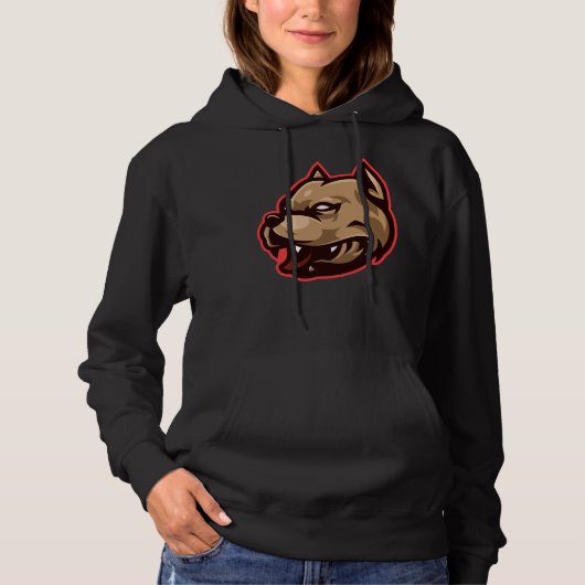 Pitbull Mascot Five Hoodie (Vorderseite)