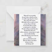 Pitbull Memorial Gedicht Black Wings Namensgeschen Mitteilungskarte (Rückseite)