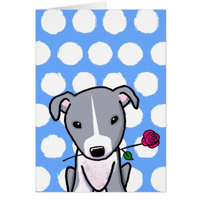 Pitbull mit Blume (Vorne)