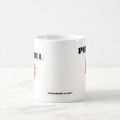 Pitbull mit Lippenstift - DIE VORLAGE Kaffeetasse (Mittel)