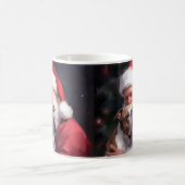 Pitbull mit Weihnachtsmann Weihnachten Kaffeetasse (Mittel)