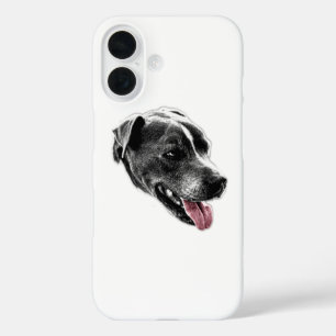 Pitbull Mix Red Tongue Phone Case