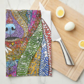 Pitbull Mixed Breed Dog Küchentuch (Viertel Falte)