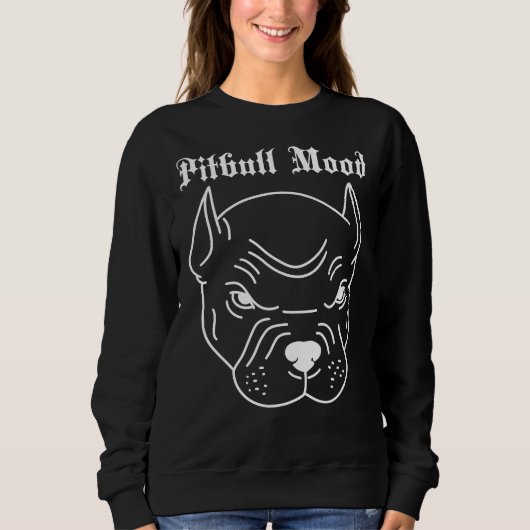 Pitbull Mood Rage Sweatshirt (Vorderseite)