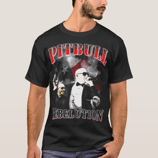 Pitbull Mr.Worldwide Vintag T-Shirt (Vorderseite)