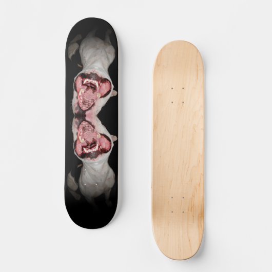 Pitbull Mund Skateboard (Vorderseite)