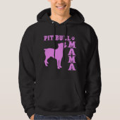 PitBull Mutter, rosa Hoodie (Vorderseite)
