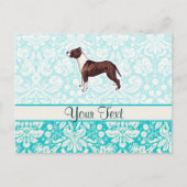 Pitbull; Niedlich Postkarte (Vorderseite)