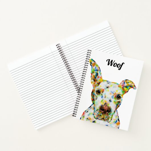 Pitbull Notebook 8,5" x 11" Notizblock (Innenseite)