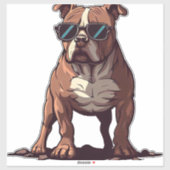 Pitbull Owner Geschenke Aufkleber (Blatt)