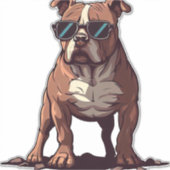 Pitbull Owner Geschenke Aufkleber (Vorderseite)