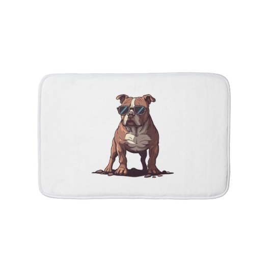 Pitbull Owner Geschenke Badematte (Vorderseite)