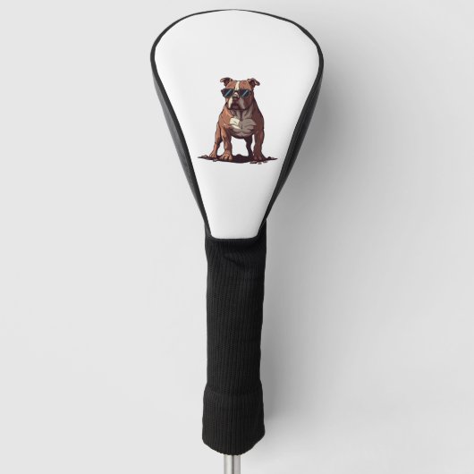 Pitbull Owner Geschenke Golf Headcover (Vorderseite)