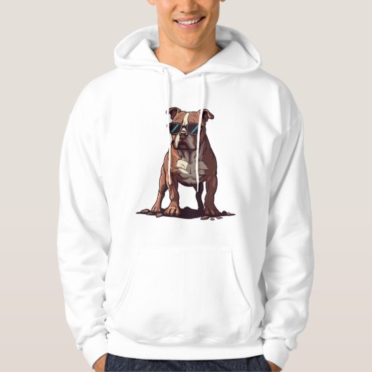Pitbull Owner Geschenke Hoodie (Vorderseite)