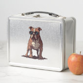 Pitbull Owner Geschenke Metall Brotdose (Beispiel)