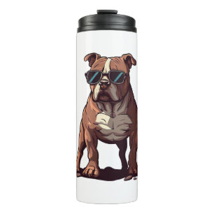 Pitbull Owner Geschenke Thermosbecher