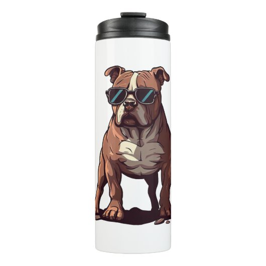Pitbull Owner Geschenke Thermosbecher (Vorderseite)