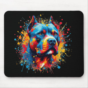 Pitbull Paint Spritzer Mousepad