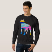 Pitbull Painted Silhouette Sweatshirt (Vorne ganz)
