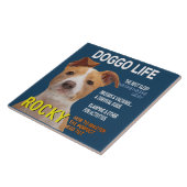 Pitbull Parody Magazine Cover Fliese (Seite)