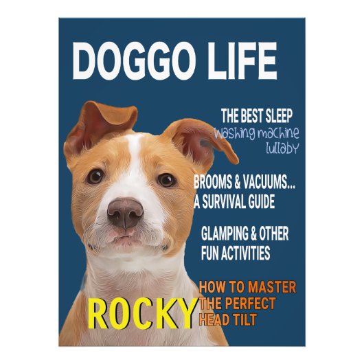 Pitbull Parody Magazine Cover Fotodruck (Vorne)