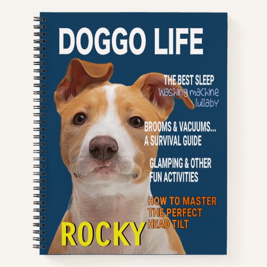 Pitbull Parody Magazine Cover Notizblock (Vorderseite)