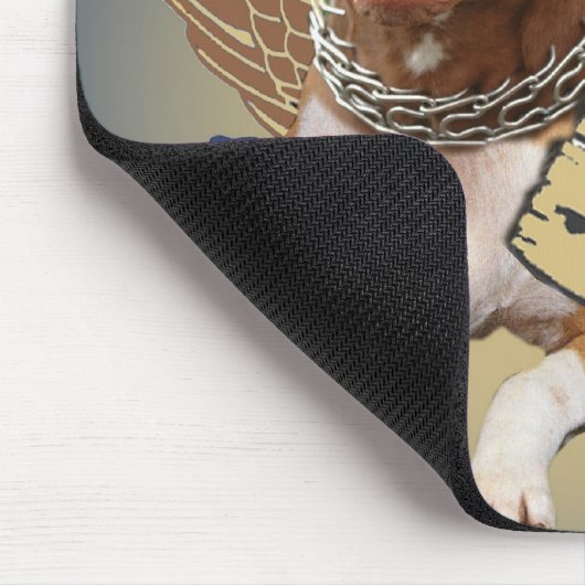 Pitbull passen von den Schutzengel-Geschenken auf Mousepad (Ecke)