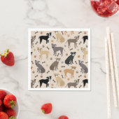Pitbull Paws and Bones Napkins Serviette (Beispiel)