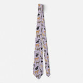 Pitbull Paws and Bones Neck Tie Krawatte (Vorderseite)