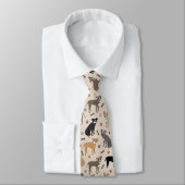 Pitbull Paws and Bones Neck Tie Krawatte (Gebunden)