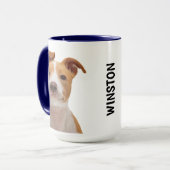 Pitbull personalized Mug Tasse (Vorderseite Links)