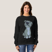 Pitbull Pibble Mama Sweatshirt (Vorne ganz)