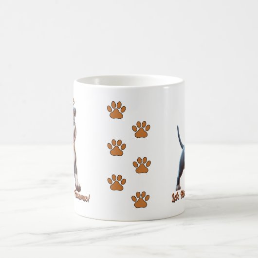 Pitbull Pit Bull - Dog hinzufügen, Text ändern Kaffeetasse (Mittel)