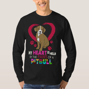 Pitbull Pit Bull Terrier Herz in der Paws Pitbull T-Shirt